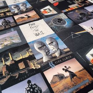 Pink Floyd Album Covers Patterns Decorative Upholstery Fabric For