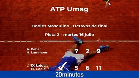 Dusan Lajovic Y Nikola Cacic Ariel Behar Y Nathaniel Lammons