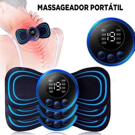 Aparelho De Massagens Eletrico Choques Fisioterapia Portatil Bellator