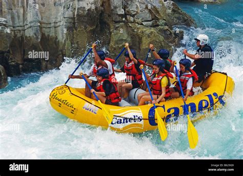 White Water Rafting On The Rio Tampaon Huasteca Region Mexico North