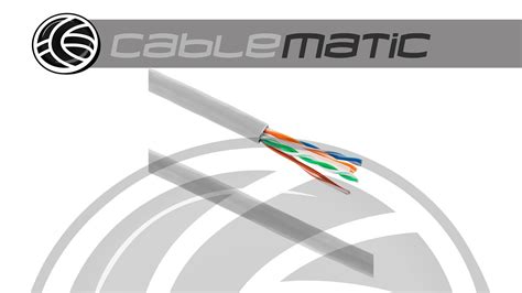 Bobina De Cable De Red Lan Utp Categor A Cat Awg Cca R Gido Gris