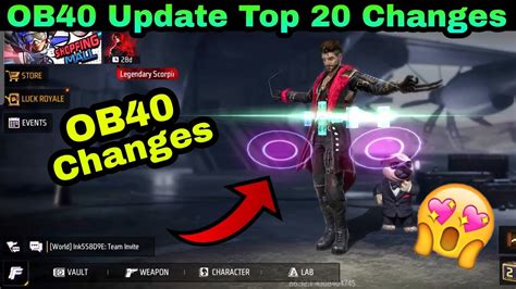 Free Fire Top Changes After Ob Update Free Fire Ob Top