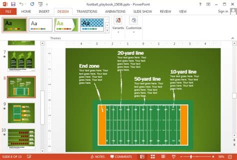 Animated Football PowerPoint Template