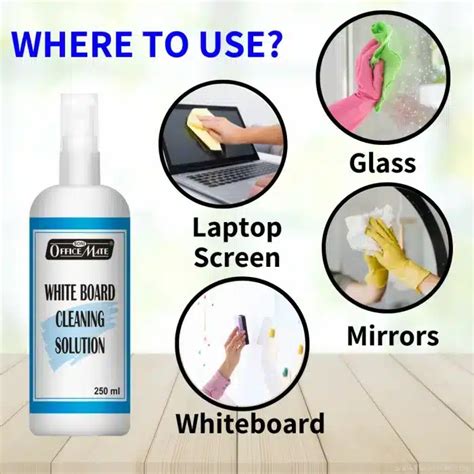 Whiteboard Cleaning Solution 250 Ml In Pack Of 6 Soni Office Mate