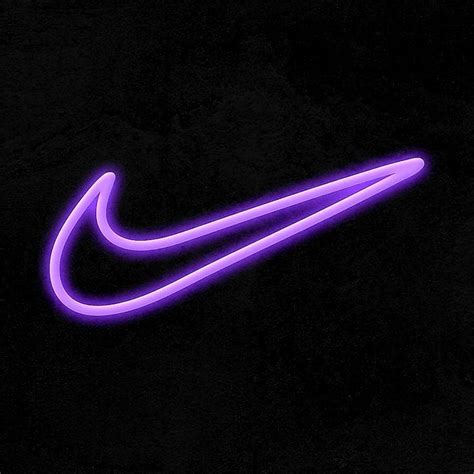 Neon Purple Nike Logo Wallpaper