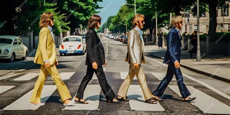 Premium AI Image | The beatles abbey road cover