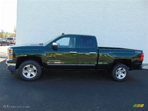 2014 Rainforest Green Metallic Chevrolet Silverado 1500 Ltz Z71 Double Cab 4x4 96851054 Photo