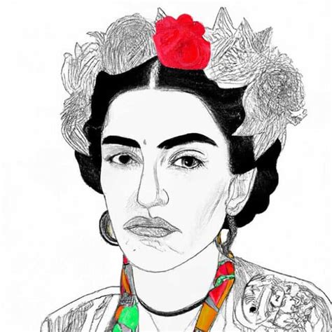 Desenhos De Frida Kahlo Para Imprimir E Colorir Pintar