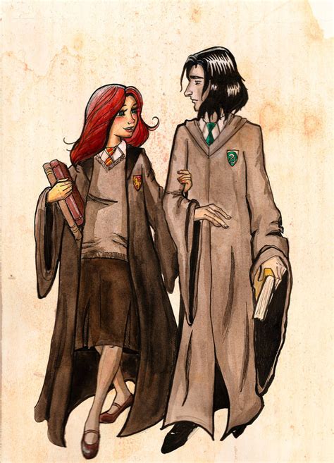 Snape and Lily. - Severus Snape & Lily Evans Fan Art (24871740) - Fanpop