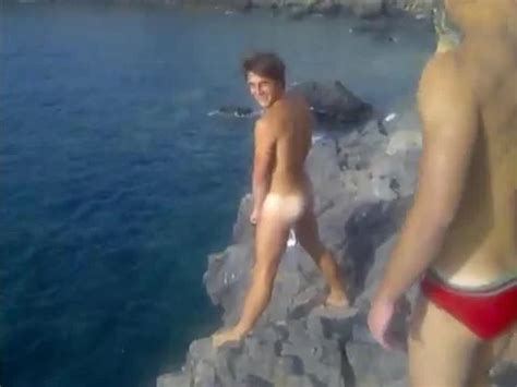 Hot Guys Jump Naked To The Water ThisVid