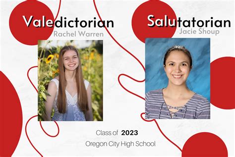 Valedictorian And Salutatorian Class Of 2023 — Oregon City High School