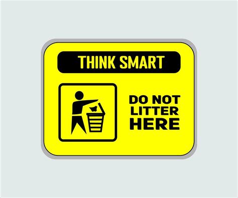 litter sign vector  vector art  vecteezy