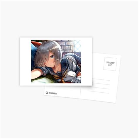 Hot Hamakaze Serafuku Kancolle Sexy Lewd Boobs Tits Hentai Ecchi Anime Girl Postcard For
