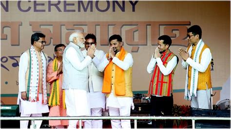 Tripura Manik Saha Take Oath As Cm Today Pm Modi And Amit Shah Attend Ceremony Know All Live