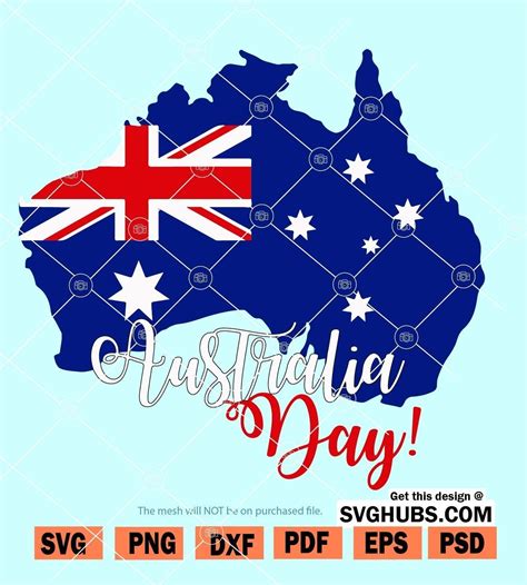 Australia day flag SVG, Australian Day Svg, Australia Day 26 January SVG