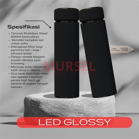 Jual Tumbler Sakura Led Suhu Custom Grafir Souvenir Murah Shopee