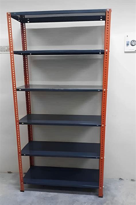 Powder Coated Mild Steel File Storage Racks Wall Mount 6 Shelves At