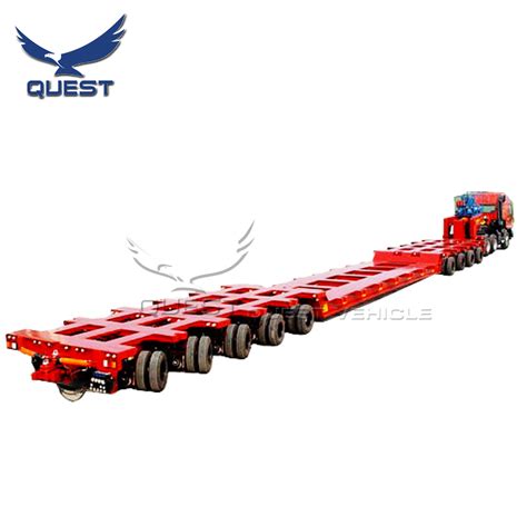 Heavy Duty Ton Loadable Hydraulic Modular Low Loader Trailer