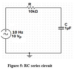 Solved For the series RC circuit of figure 5 and series RL | Chegg.com