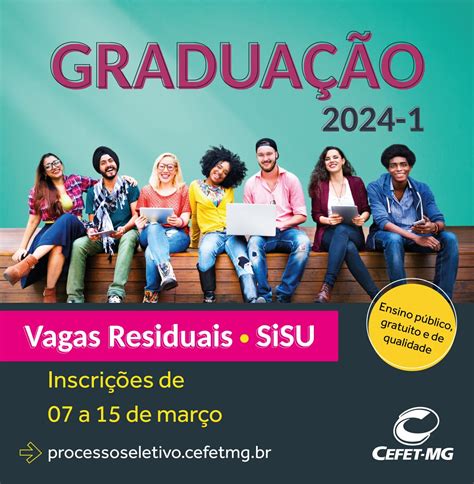 Vagas para graduação em Engenharia Elétrica no CEFET MG Nepomuceno