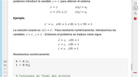 Método de Euler con Matlab 3 3 YouTube