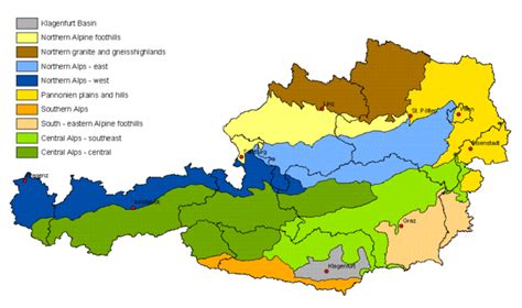 Naturr Umliche Gliederung Sterreichs Theoretisches Material