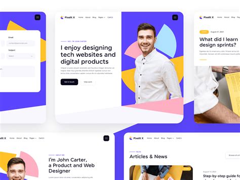 Designer Portfolio Webflow Template Pixelit X BRIX Templates