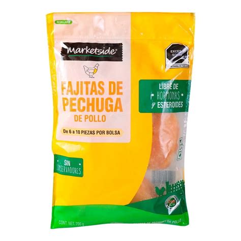 Fajitas De Pechuga De Pollo Marketside Congeladas 700 G Walmart