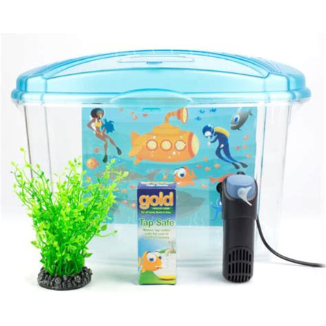 Interpet Nano Aquarium 18L Starter Kit Fish Tank Filter Goldfish Cold