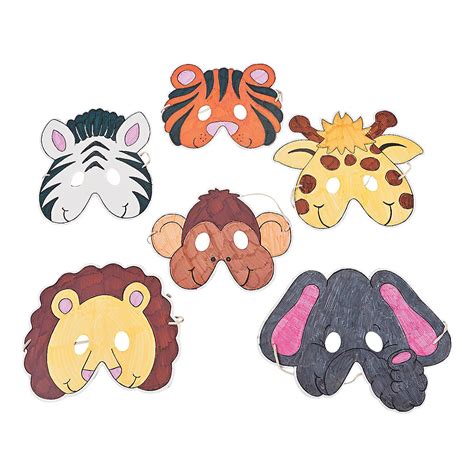 Animal Mask Coloring Pages