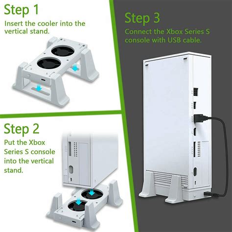 Xbox Series S Dobe Console Cooling Fan Vertical Stand