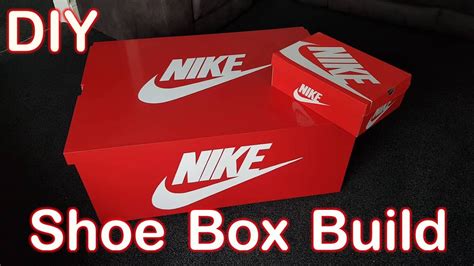 Diy Nike Shoe Box Build Ideal For Storing Trainers And Shoes Youtube