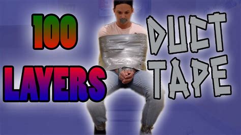 Ultimate 100 Layers Of Rainbow Duct Tape Challenge Otosection