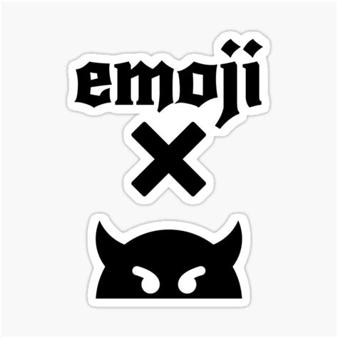 "Emoji X " Sticker for Sale by SHINTINY | Redbubble