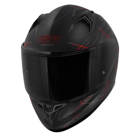 Givi 50 7 Phobia Full Face Helmet Matt Black Red MG MotoStore