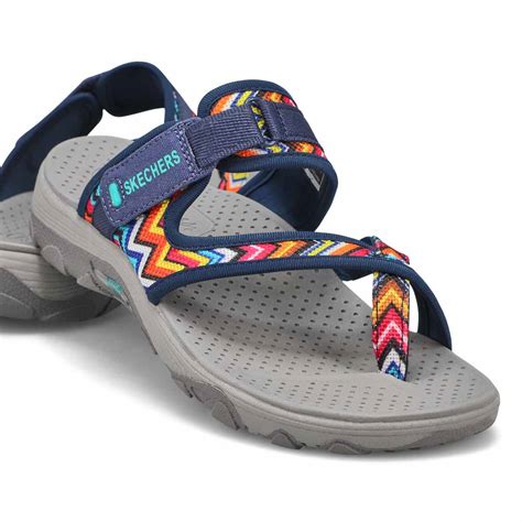 Skechers Women S Arch Fit Reggae Sandal Nav SoftMoc