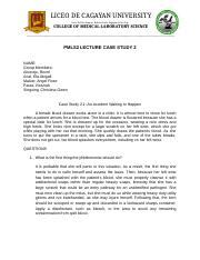 Case Study 2 Docx LICEO DE CAGAYAN UNIVERSITY Paseo Del Rio Campus