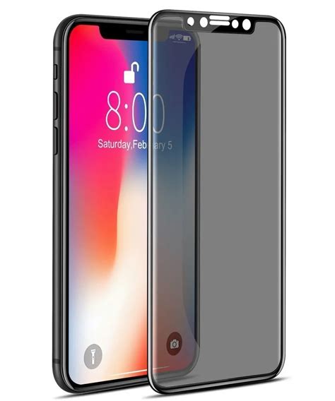 3d 9h Film Full Cover Anti Glare Screen Protector For Iphone X Privacy Tempered Glass For Iphone