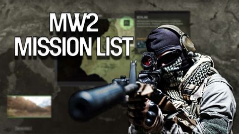 Modern Warfare 2 Full Campaign Mission List