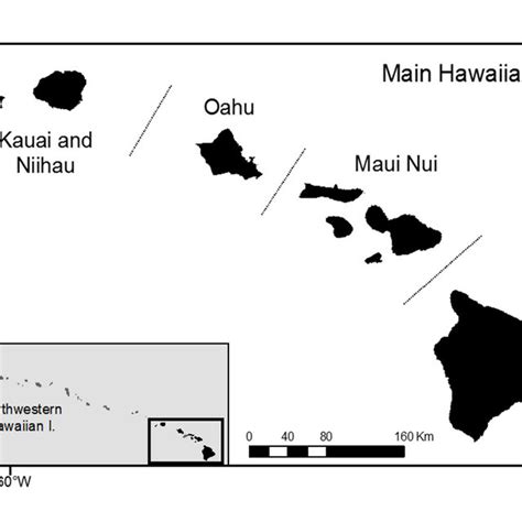 --Map of the Hawaiian Islands (including Northwestern Hawaiian Islands ...