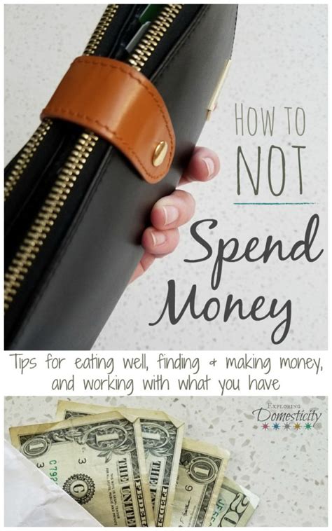 How To Not Spend Money For A Month Exploring Domesticity