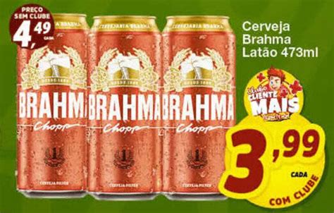 Cerveja Brahma Latão 473ml oferta na Super Rede Atacadista