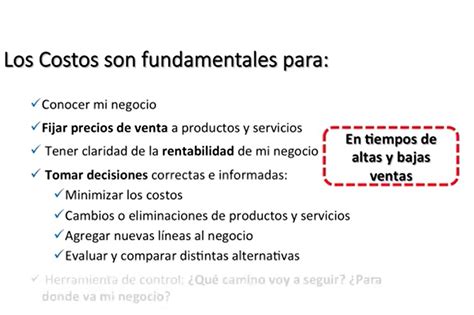 Importancia De Los Costos En Un Negocio Grupo Emprende