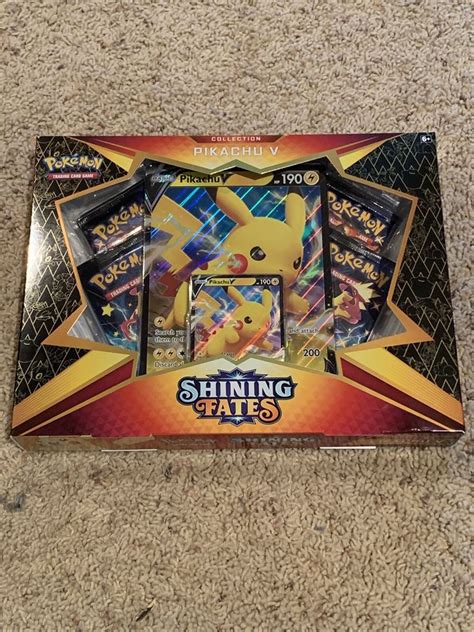 Pok Mon Tcg Shining Fates Pikachu V Collection Box Set