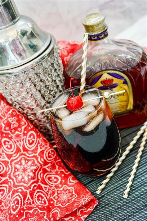 Alcoholic Drinks BEST Whiskey Cherry Coke Smash Cocktail Recipe