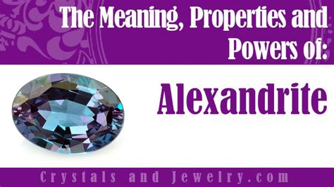 Alexandrite: Meanings, Properties and Powers | Alexandrite, Meant to be ...