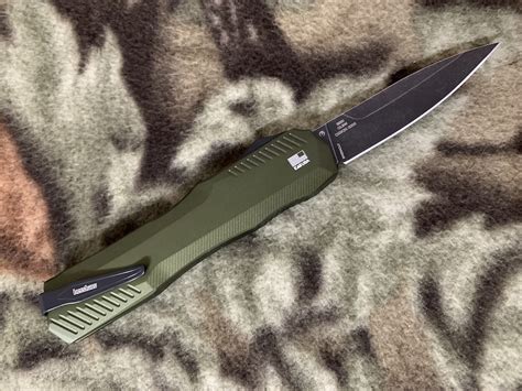 1 Kershaw Olive Green Livewire OTF Automatic Out The Front 9000OLBW