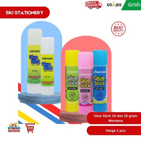 Jual Glue Stick Lem Perekat Kertas Lem Stick Lem Batang Mer