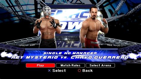 Wwe Smackdown Vs Raw 2008 Ps3 Rey Mysterio Vs Chavo Guerrero [2k][mclassic] Youtube