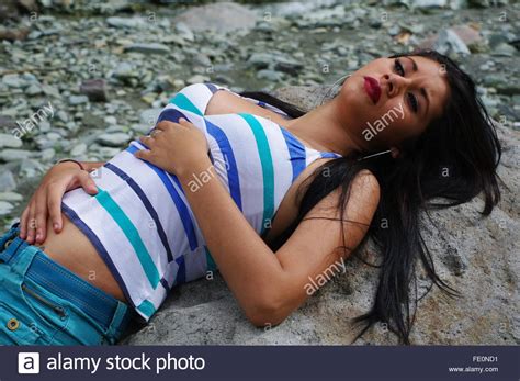 Beautiful colombian woman Stock Photo - Alamy